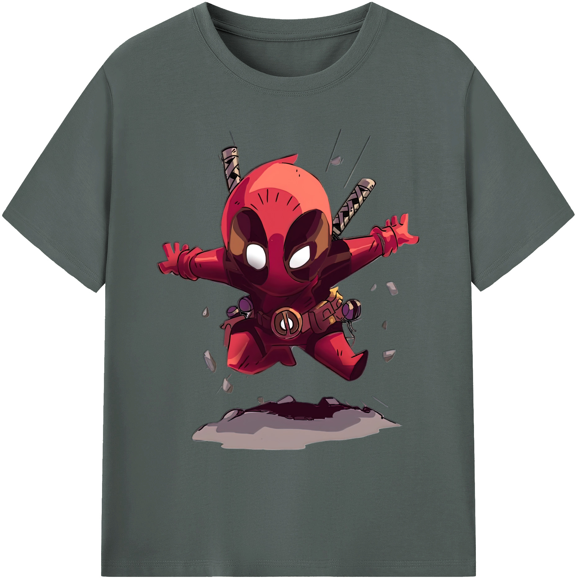 （画像用） Deadpool デッドプール 綿100％ メンズ半袖Tシャツ｜肌触りやわらか＆通気性